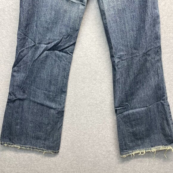 Abercrombie & Fitch Flare Jeans Size 2 Distressed Cotton Vintage Baggy New - Picture 7 of 15